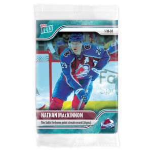 2023-24 TOPPS NOW /10 Blue Ice Parallel  #84- Nathan MacKinnon 3 (1 of 10)