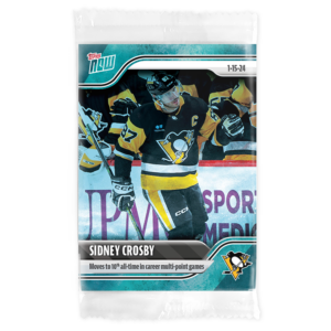 2023-24 TOPPS NOW /10 Blue Ice Parallel  #87- Sidney Crosby 5 (1 of 10)
