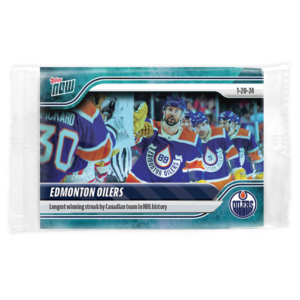 2023-24 TOPPS NOW /10 Blue Ice Parallel  #93- Edmonton Oilers 2 (1 of 10)