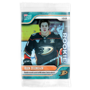 2023-24 TOPPS NOW /10 Blue Ice Parallel  #95- Olen Zellweger (1 of 10)