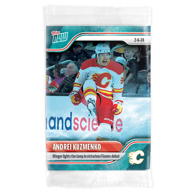 2023-24 TOPPS NOW /10 Blue Ice Parallel #109- Andrei Kuzmenko (1 of 10)