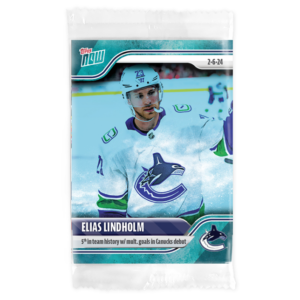 2023-24 TOPPS NOW /10 Blue Ice Parallel  #111- Elias Lindholm (1 of 10)