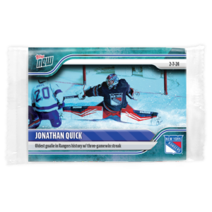 2023-24 TOPPS NOW /10 Blue Ice Parallel  #112- Jonathan Quick 2 (1 of 10)