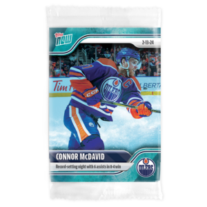 2023-24 TOPPS NOW /10 Blue Ice Parallel  #120- Connor McDavid 6 (1 of 10)