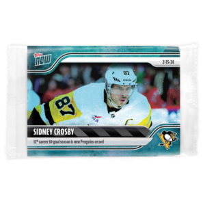 2023-24 TOPPS NOW /10 Blue Ice Parallel  #121- Sidney Crosby 6 (1 of 10)