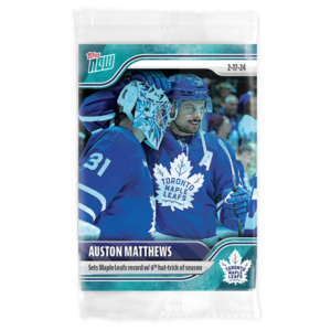 2023-24 TOPPS NOW /10 Blue Ice Parallel  #122- Auston Matthews 6 (1 of 10)