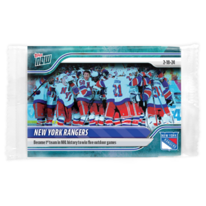 2023-24 TOPPS NOW /10 Blue Ice Parallel  #124- New York Rangers (1 of 10)