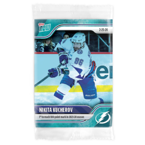 2023-24 TOPPS NOW /10 Blue Ice Parallel  #128- Nikita Kucherov (1 of 10)