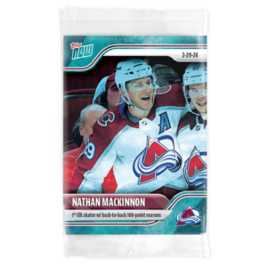 2023-24 TOPPS NOW /10 Blue Ice Parallel  #133- Nathan MacKinnon 6 (1 of 10)