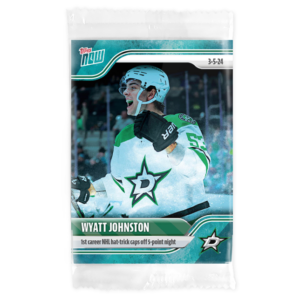 2023-24 TOPPS NOW /10 Blue Ice Parallel  #137- Wyatt Johnston (1 of 10)