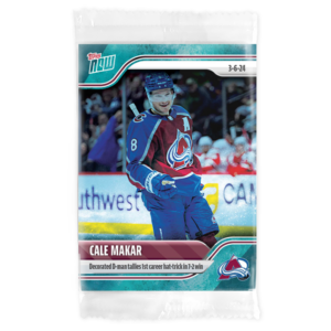 2023-24 TOPPS NOW /10 Blue Ice Parallel  #138- Cale Makar 4 (1 of 10)