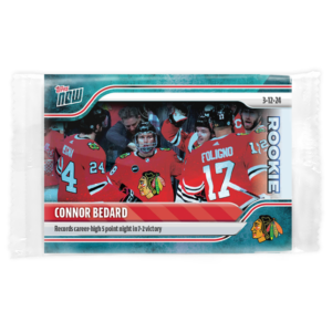2023-24 TOPPS NOW /10 Blue Ice Parallel  #144- Connor Bedard 12 (1 of 10)
