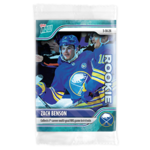 2023-24 TOPPS NOW /10 Blue Ice Parallel  #146- Zach Benson 2 (1 of 10)