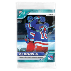 2023-24 TOPPS NOW /10 Blue Ice Parallel  #153- New York Rangers 2 (1 of 10)