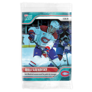 2023-24 TOPPS NOW /10 Blue Ice Parallel  #155- Juraj Slafkovsky 2 (1 of 10)