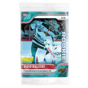 2023-24 TOPPS NOW /10 Blue Ice Parallel  #167- Jesper Wallstedt (1 of 10)