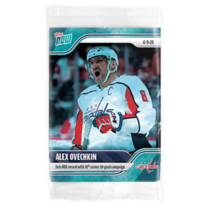 2023-24 TOPPS NOW /10 Blue Ice Parallel  #168- Alexander Ovechkin 4 (1 of 10)
