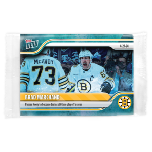 2023-24 TOPPS NOW /10 Blue Ice Parallel  #182- Brad Marchand 4 (1 of 10)