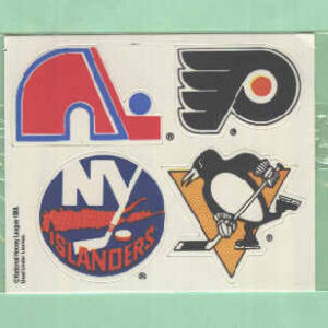 1988 Post #6- Nordiques Flyers Islanders Penguins Logo