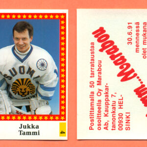 1991 Semic Finland #4-Jukka Tammi