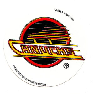 1991 Clever #7- Canucks Logo