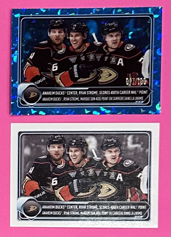 2024-25 TOPPS #2 - Team Highlight Anaheim Ducks Blue #'d Parallel Insert out of 100