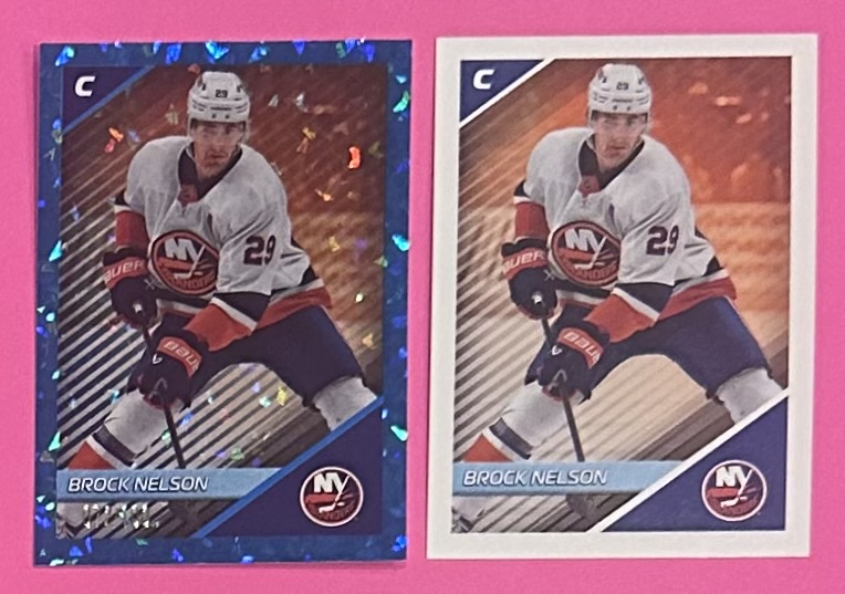 2024-25 TOPPS #318 - Brock Nelson Blue #'d Parallel Insert out of 100