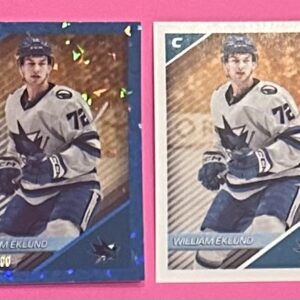 2024-25 TOPPS #408 - William Eklund Blue #'d Parallel Insert out of 100