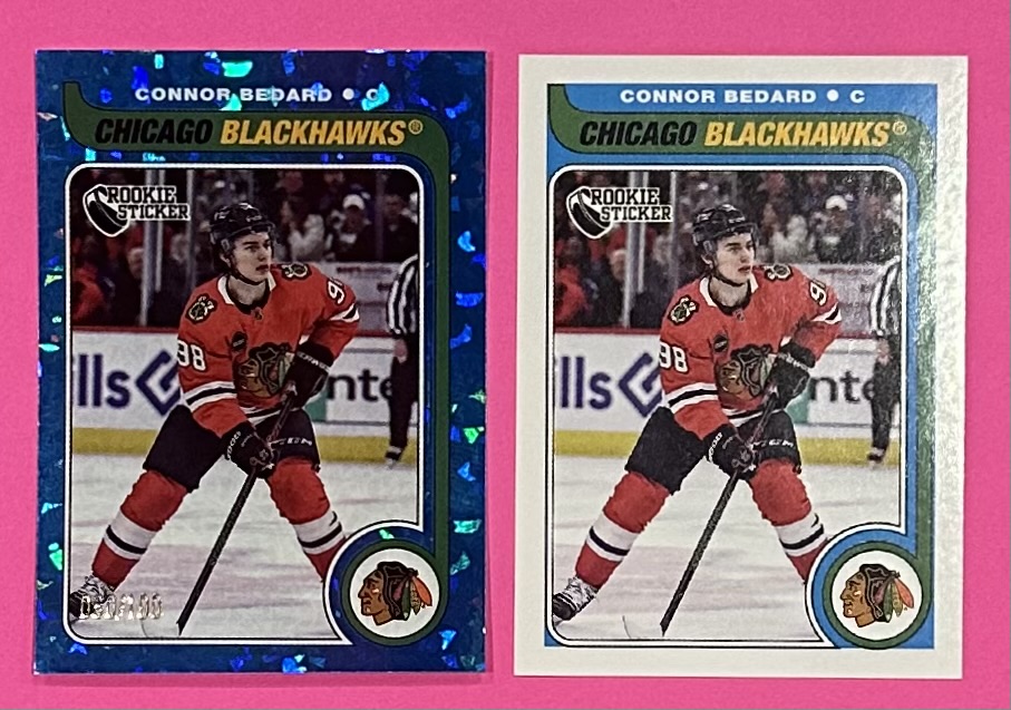 2024-25 TOPPS #763 - Connor Bedard Blue #'d Parallel Insert out of 100