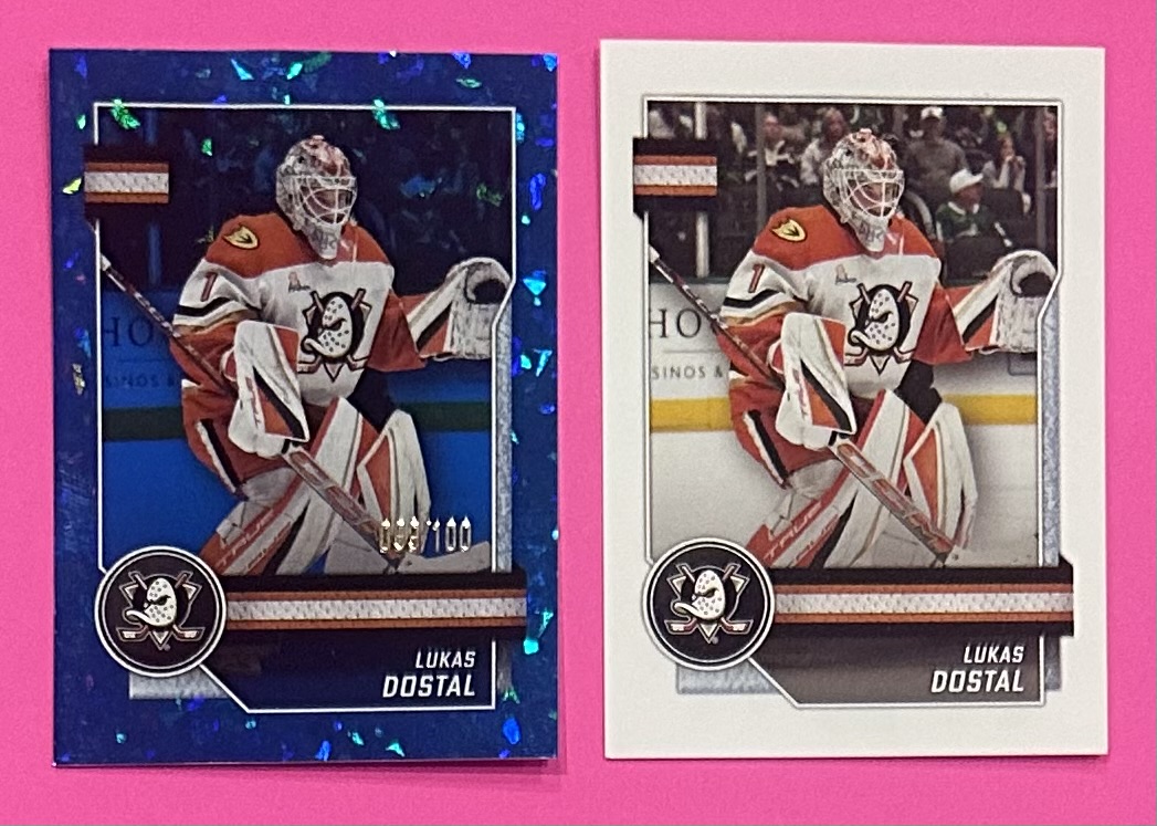 2025-26 TOPPS #10 - Lukas Dostal Blue #'d Parallel Insert out of 100