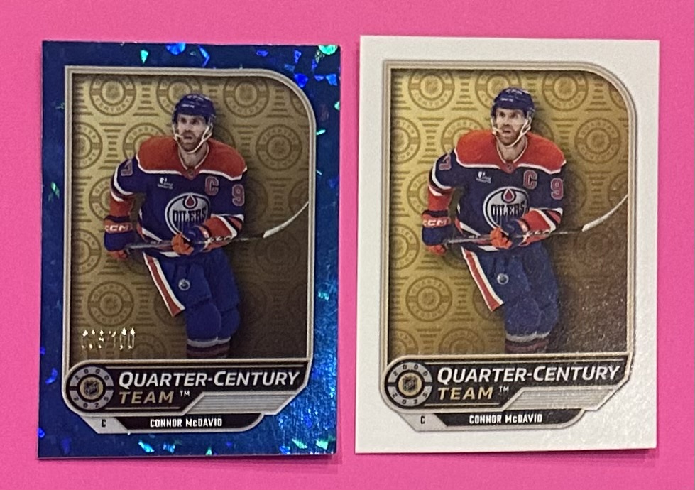 2025-26 TOPPS #721 - Connor McDavid Blue #'d Parallel Insert out of 100