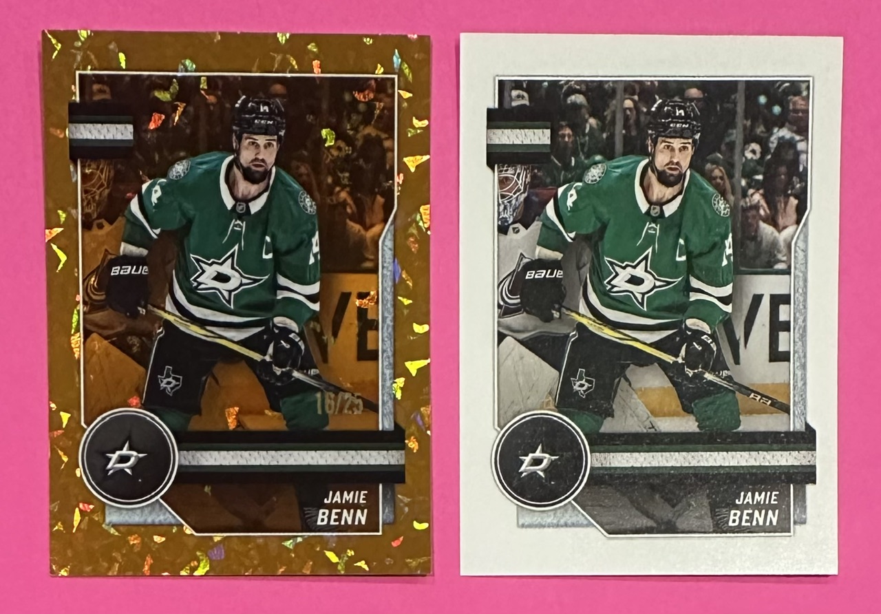 2025-26 TOPPS #148 - Jamie Benn Orange #'d Parallel Insert out of 25
