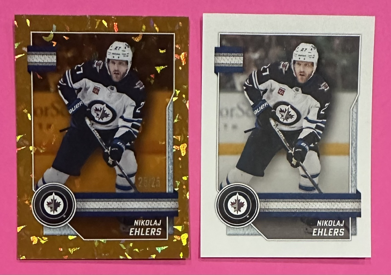 2025-26 TOPPS #540 - Nikolaj Ehlers Orange #'d Parallel Insert out of 25