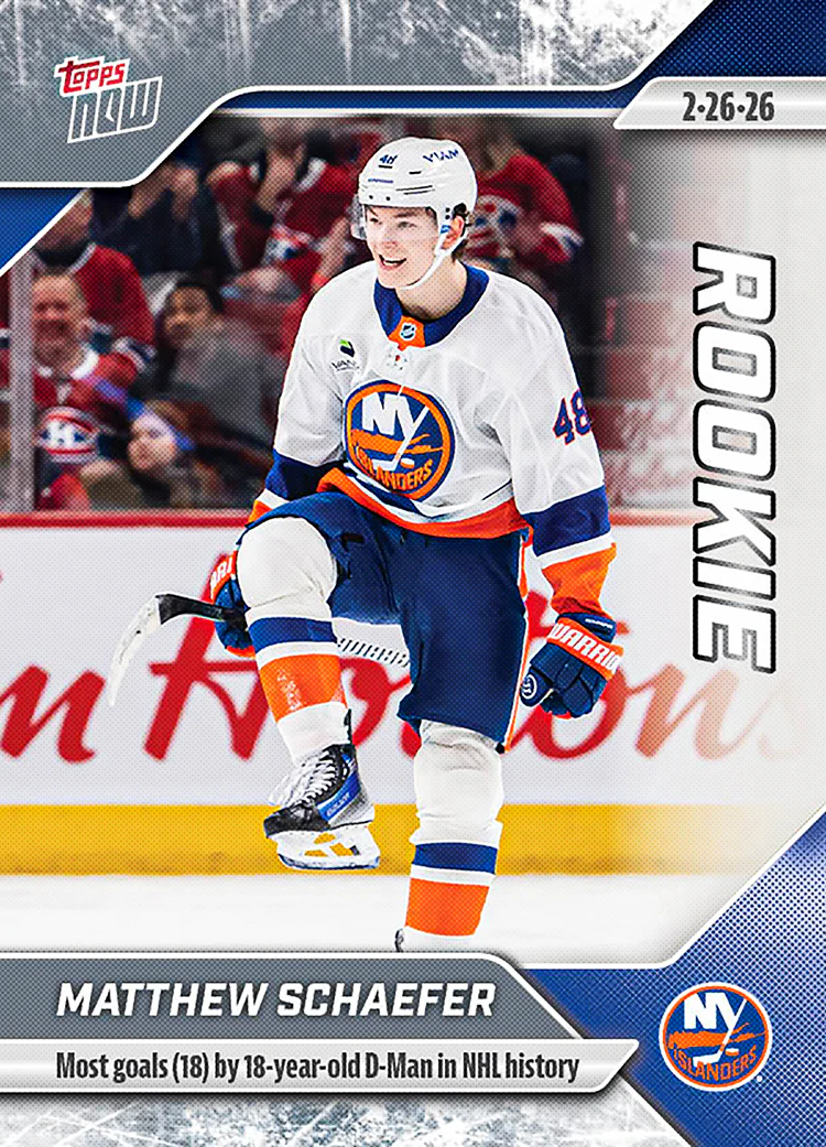 2025-26 Topps NOW #110 - Matthew Schaefer 11 (1 of 3100)