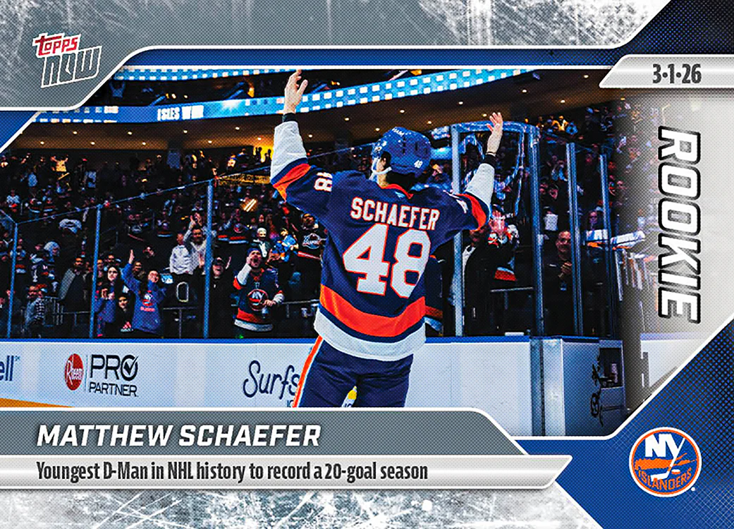 2025-26 Topps NOW #111 - Matthew Schaefer 12 (1 of 2050)