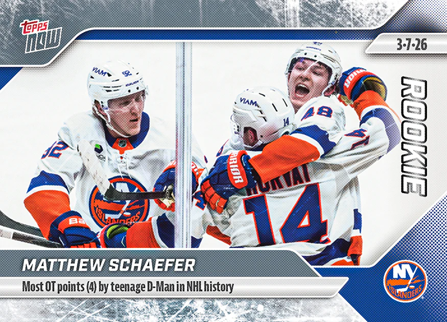 2025-26 Topps NOW #117 - Matthew Schaefer 13 (1 of 1635)