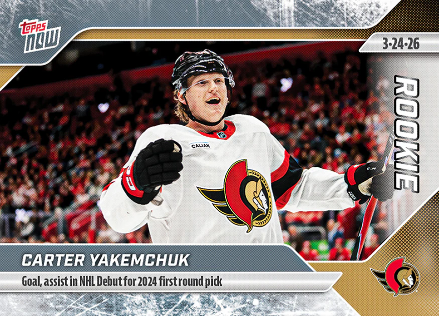 2025-26 Topps NOW #128 - Carter Yakemchuk (1 of 300)