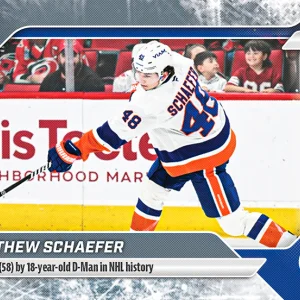 2025-26 Topps NOW #142 -  Matthew Schaefer 16 (1 of 1705)