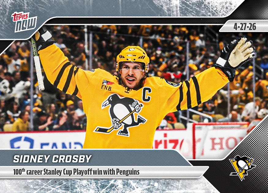 2025-26 Topps NOW #160 - Sidney Crosby 12 (1 of 585)