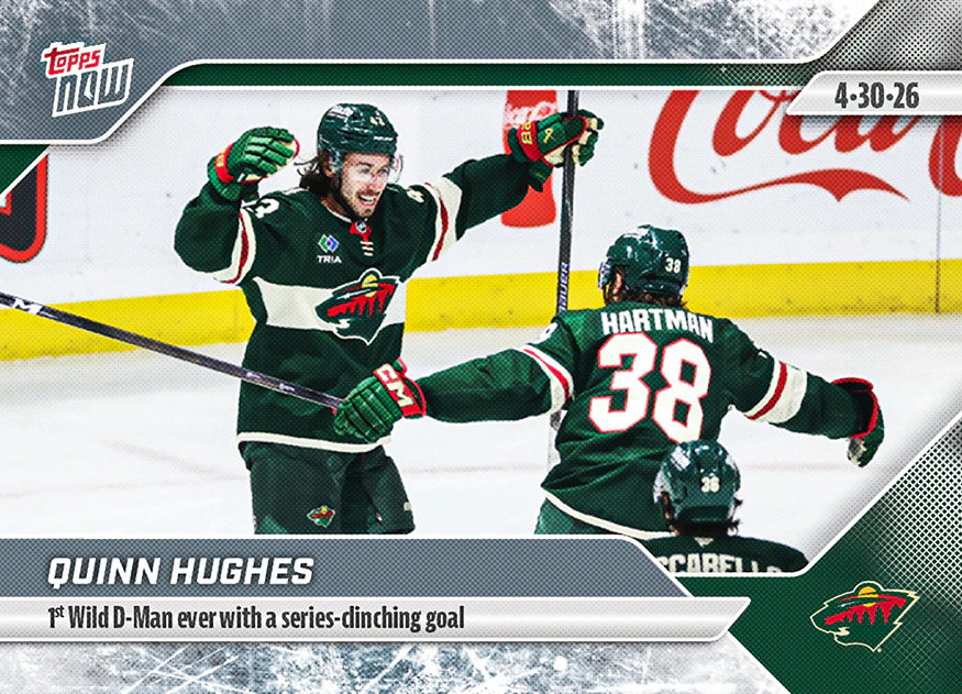 2025-26 Topps NOW #162 - Quinn Hughes 3 (1 of 505)