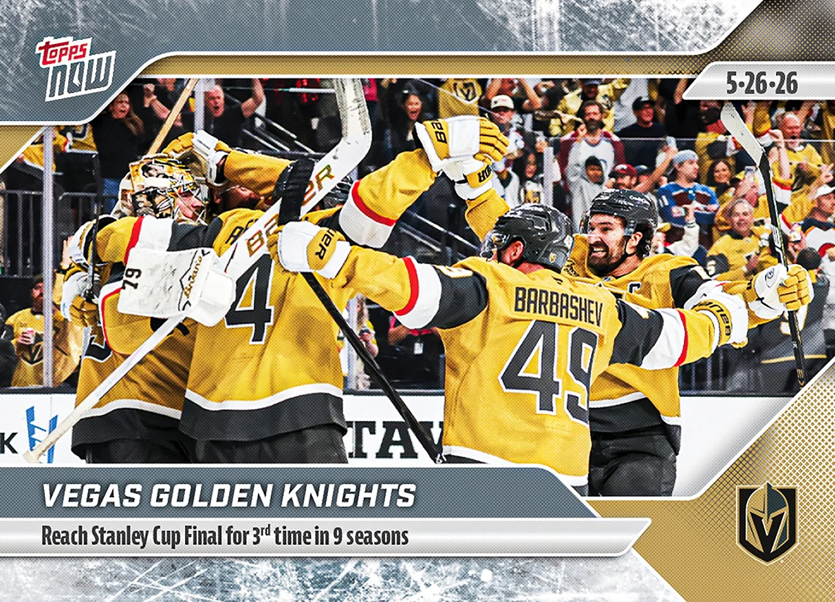 2025-26 Topps NOW #186 - Vegas Golden Knights 3 (1 of 375)