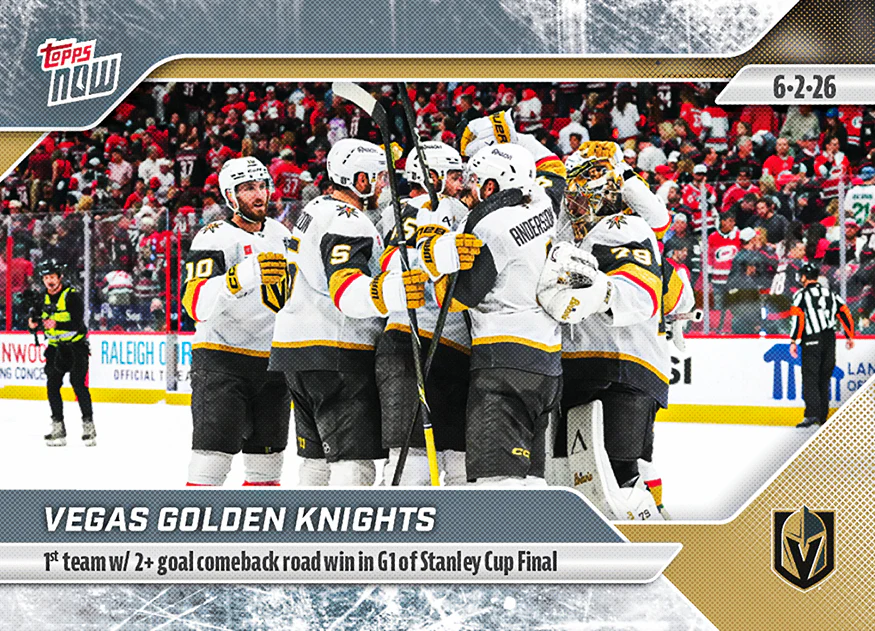 2025-26 Topps NOW #189 - Vegas Golden Knights 4 (1 of 195)