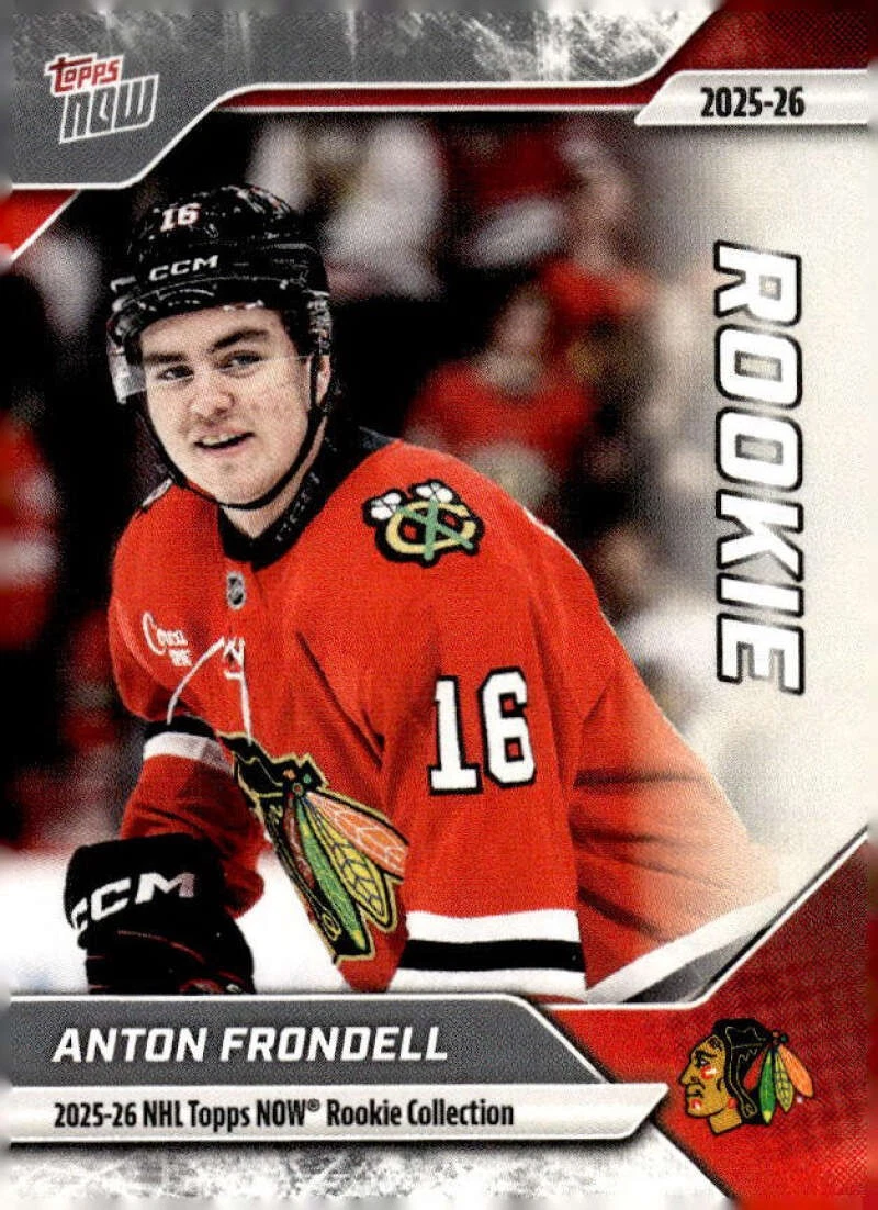 2025-26 Topps NOW #RC-10 - Anton Frondell 3 (1 of 600)