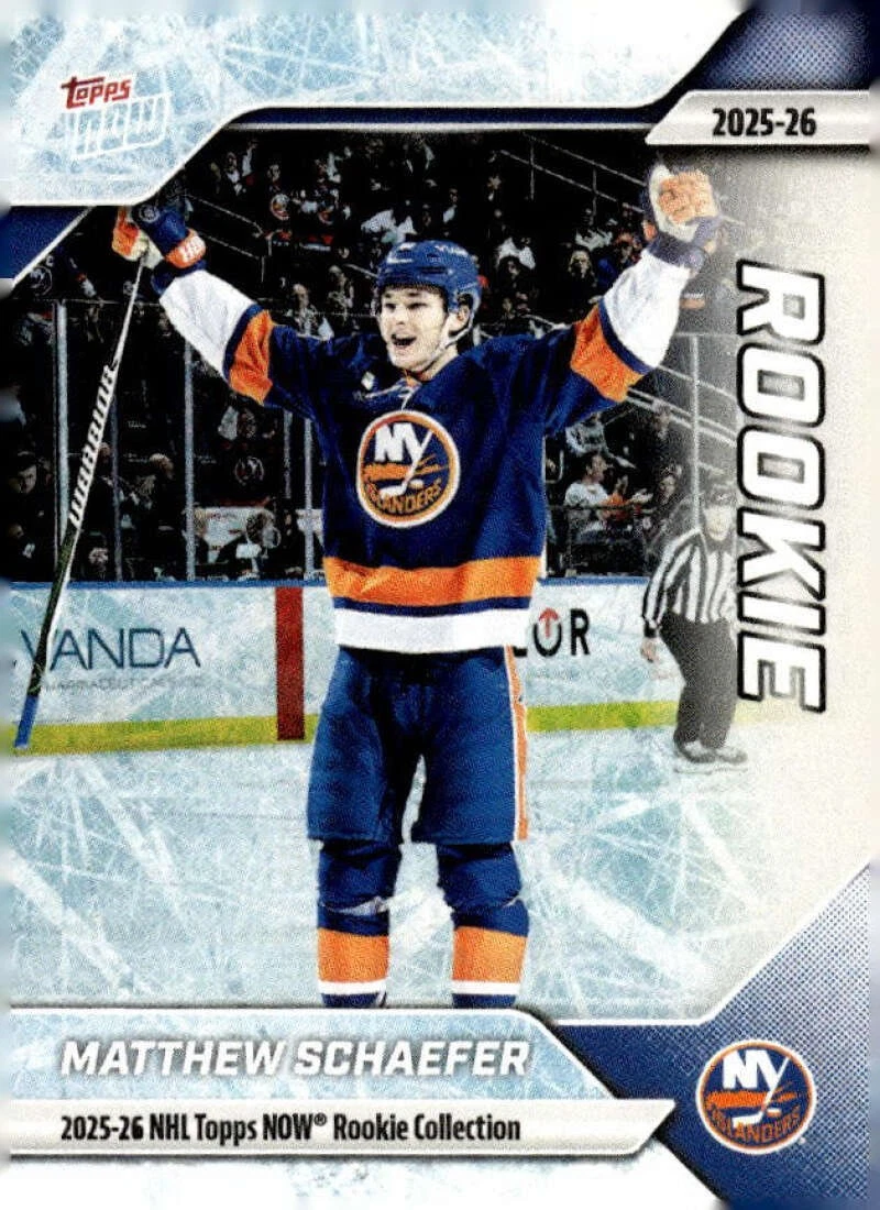 2025-26 Topps NOW #RC-1 - Matthew Schaefer 17 Unumbered Parallel