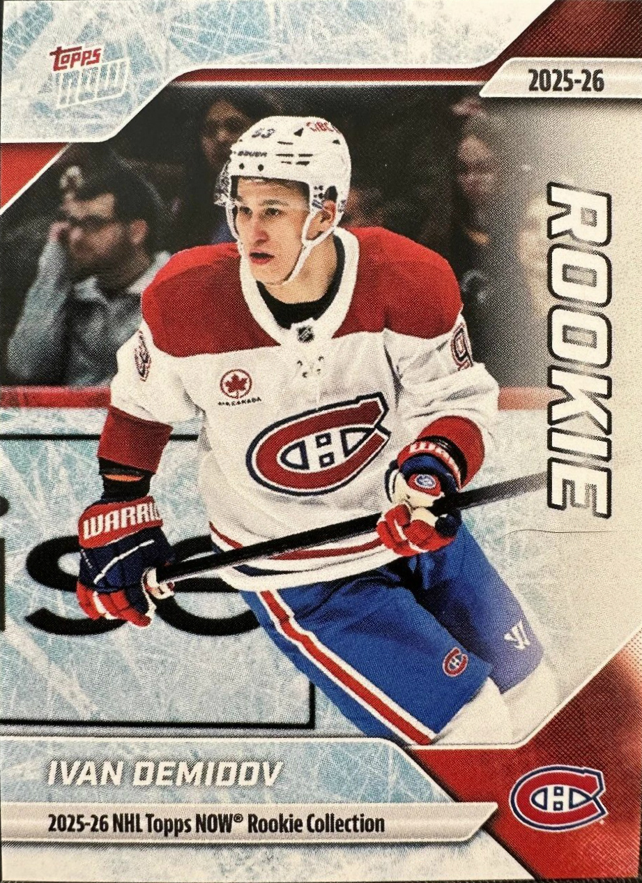 2025-26 Topps NOW #RC-4 - Ivan Demidov 5 (Unumbered Parallel