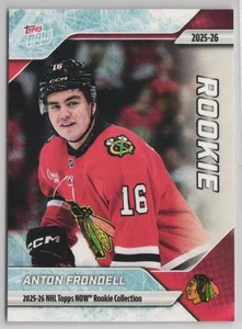 2025-26 Topps NOW #RC-10 -  Anton Frondell 3 Unumbered Parallel