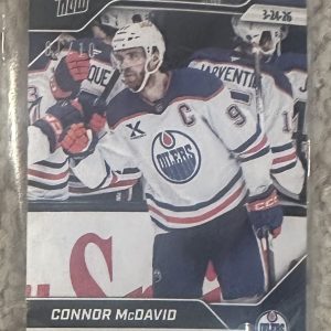2025-26 Topps NOW /10 Black Ice Parallel #130 - Connor McDavid 3 (1 of 10)