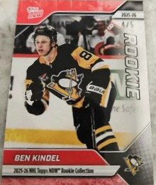 2025-26 Topps NOW /5 Red Ice Paralllel #RC-7 -  Ben Kindel (1 of 5)