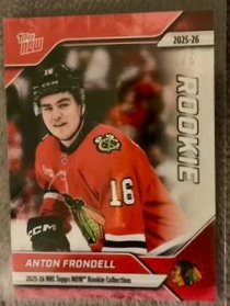 2025-26 Topps NOW /5 Red Ice Paralllel #RC-10 -  Anton Frondell 3 (1 of 5)