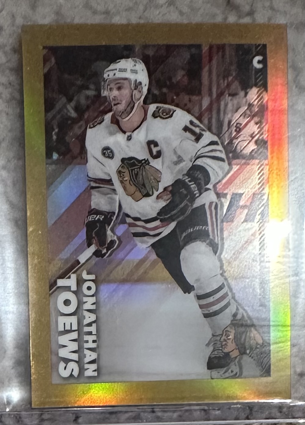 2022-23 TOPPS CHROME /50 GOLD Online Exclusive #110 - Jonathan Toews